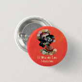 Mexicaanse skeleton Motherly Love Ronde Button 3,2 Cm (Voorkant /achterkant)