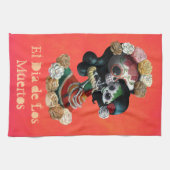 Mexicaanse skeleton Motherly Love Theedoek (Horizontaal)