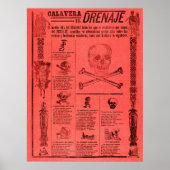 Mexicaanse Skulls Poster (Voorkant)