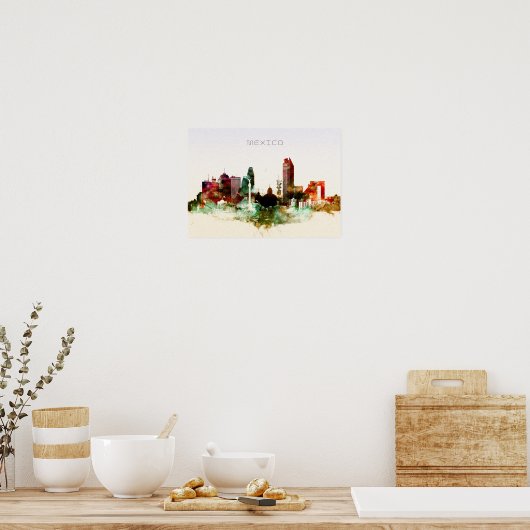 Mexicaanse skyline poster (Keuken)