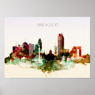 Mexicaanse skyline poster