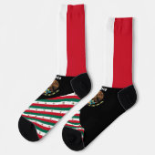 Mexicaanse Sokken, Mexicaanse vlag kleuren / sport Sokken (Links)