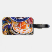 Mexicaanse sombrero bagagelabel (Achterkant horizontaal)