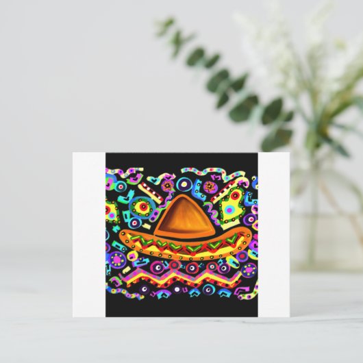Mexicaanse Sombrero Briefkaart (Staand voorkant)
