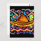 Mexicaanse Sombrero Briefkaart (Voorkant / Achterkant)