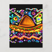 Mexicaanse Sombrero Briefkaart (Voorkant)