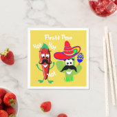 Mexicaanse Sombrero Cactus Chili Pepper Fiesta Par Servetten (Insitu)