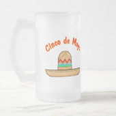 Mexicaanse Sombrero Cinco de Mayo T-shirts en cade Matglas Bierpul (Links)