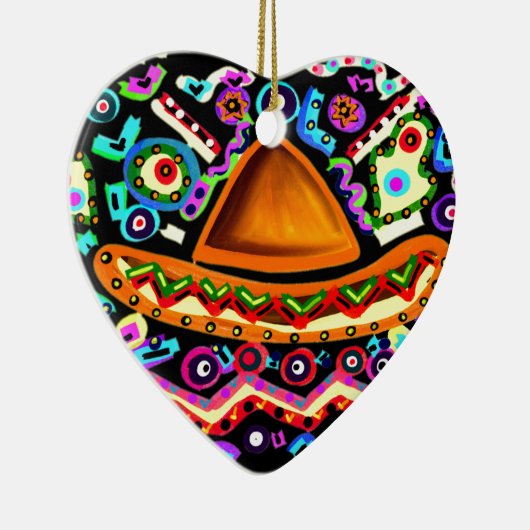 Mexicaanse Sombrero Keramisch Ornament (Rechts)