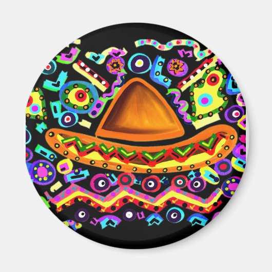 Mexicaanse Sombrero Magneet (Voorkant)
