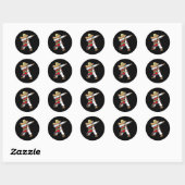 Mexicaanse Sombrero Poncho Dabbing Ronde Sticker (Vel)