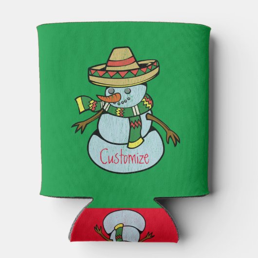 Mexicaanse Sombrero Santa Thunder_Cove Blikjeskoeler (Achterkant)