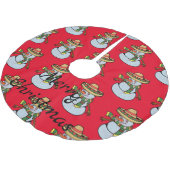 Mexicaanse Sombrero Santa Thunder_Cove Kerstboom Rok (Gekanteld)