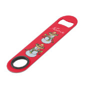 Mexicaanse Sombrero Santa Thunder_Cove Speed Flessenopener (Voorkant Gekanteld)