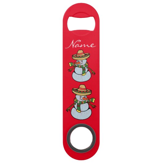 Mexicaanse Sombrero Santa Thunder_Cove Speed Flessenopener (Voorkant)