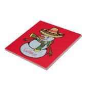 Mexicaanse Sombrero Santa Thunder_Cove Tegeltje (Zijkant)