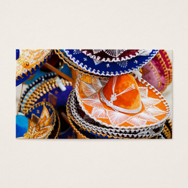 Mexicaanse sombrero visitekaartjes (Voorkant)