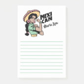 Mexicaanse Spaanse erfgoed Mexicana Post-it® Notes (Voorkant)