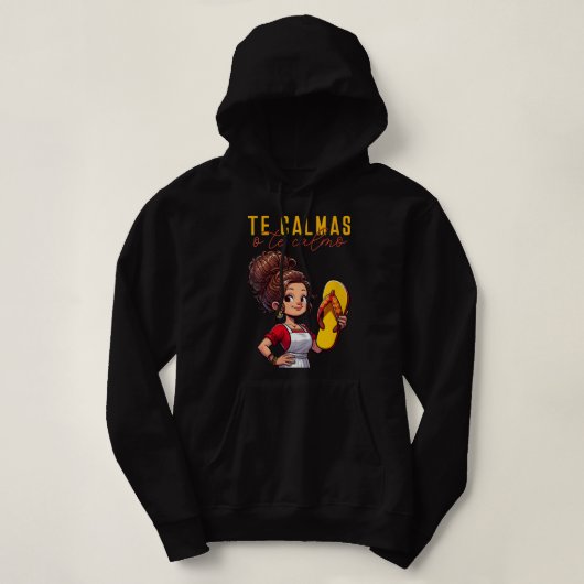 Mexicaanse Spaanse Moeder Moeder Moeder Expressie  Hoodie (Design voorkant)