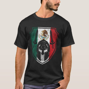 Mexicaanse Spartan Helmet Mexico Pride T-shirt