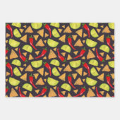 Mexicaanse Spicy Fiesta Inpakpapier Set van 3 Vel (Voorkant 3)