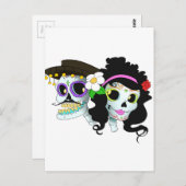 Mexicaanse spiraalvormige schedel briefkaart (Voorkant / Achterkant)