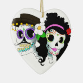 Mexicaanse spiraalvormige schedel keramisch ornament (Rechts)