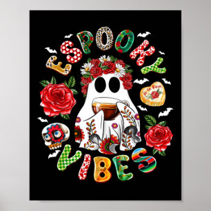 Mexicaanse spookachtige vibes Pantasmas en Conchas Poster