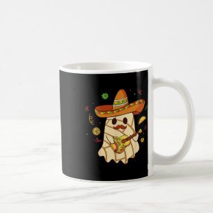 Mexicaanse Spooky Ghost Play Gitaar Conchas Pan Du Koffiemok