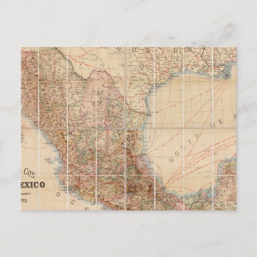 Mexicaanse Spoorweg Briefkaart (Voorkant)