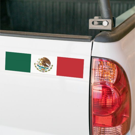 Mexicaanse sticker met vlagbumper (Op Truck)