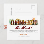 Mexicaanse stijl Baby shower dank u Uitnodiging Briefkaart (Voorkant / Achterkant)