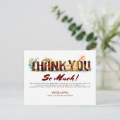 Mexicaanse stijl Baby shower dank u Uitnodiging Briefkaart (Staand voorkant)