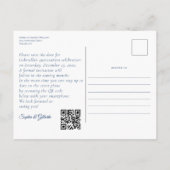 Mexicaanse stijl blauwe Quinceañera Save the Date Briefkaart (Achterkant)