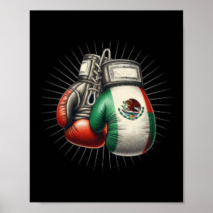 Mexicaanse stijl Boxing Flag Mexico Boxing GL Poster
