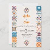 Mexicaanse stijl bruiloft uitnodiging - volledig b (Voorkant)