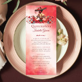 Mexicaanse stijl Quinceañera rood Menu