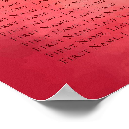 Mexicaanse stijl quinceañera zitkaart poster (Hoek)