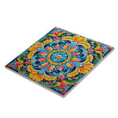 Mexicaanse stijl thema patroon tegeltje (Zijkant)