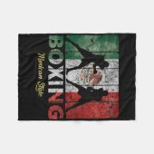 Mexicaanse stijlboxing fleece deken (Voorkant (Horizontaal))