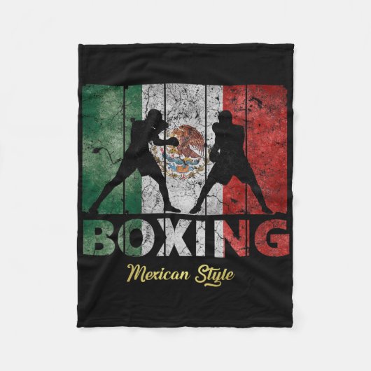 Mexicaanse stijlboxing fleece deken (Voorkant)