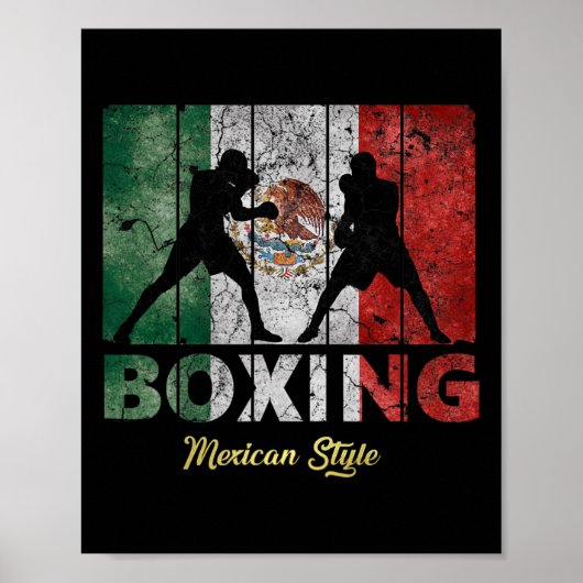 Mexicaanse  stijlboxing poster (Voorkant)