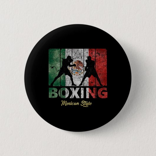Mexicaanse stijlboxing ronde button 5,7 cm (Voorkant)