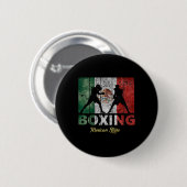 Mexicaanse stijlboxing ronde button 5,7 cm (Voorkant /achterkant)