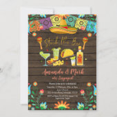 Mexicaanse Stock De Bar Fiesta Engagement Party Kaart (Voorkant)