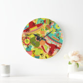Mexicaanse Street Party Wall Clock Grote Klok (Huis)