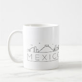 Mexicaanse stylized Skyline Coffee Mok (Links)