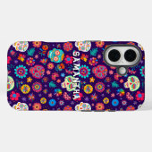 Mexicaanse Sugar Skulls Patroon iPhone / iPad case (Achterkant (horizontaal))