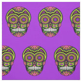 Mexicaanse suiker schedel patroon dag van de doden stof (Swatch)