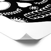 Mexicaanse suikerriet zwarte en witte Poster (Hoek)